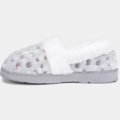 Liz Womens Snow Leopard Full*The Slipper Company Clearance