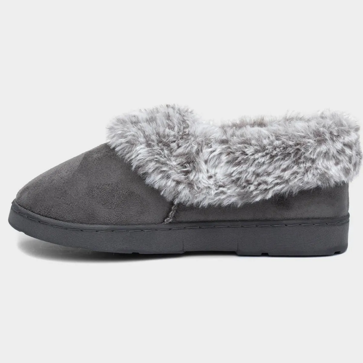 Liza Womens Grey Full Slipper*The Slipper Company Fashion