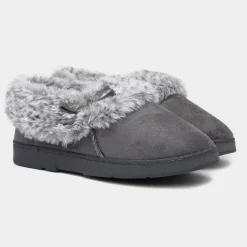 Liza Womens Grey Full Slipper*The Slipper Company Fashion