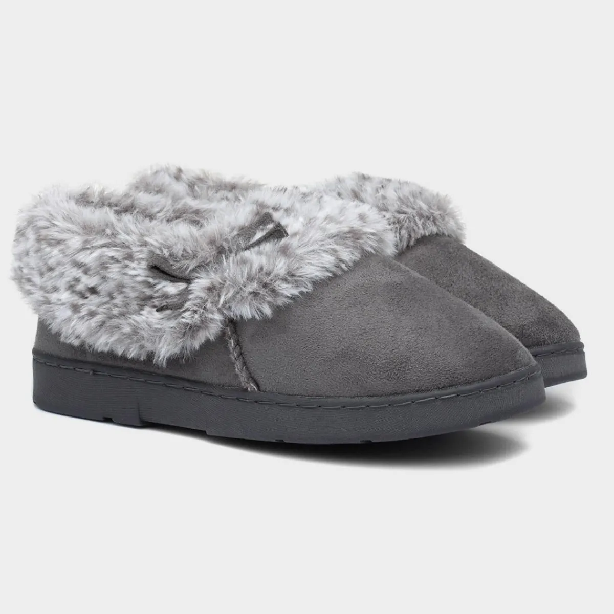 Liza Womens Grey Full Slipper*The Slipper Company Fashion