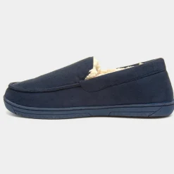 Otis Mens Navy Moccasin*The Slipper Company Online