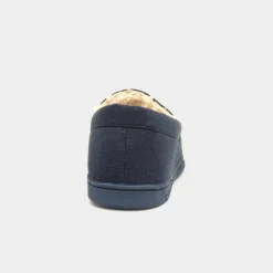 Otis Mens Navy Moccasin*The Slipper Company Online