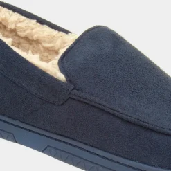 Otis Mens Navy Moccasin*The Slipper Company Online