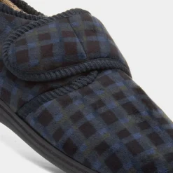 Otto Mens Navy Full Slipper*The Slipper Company Discount
