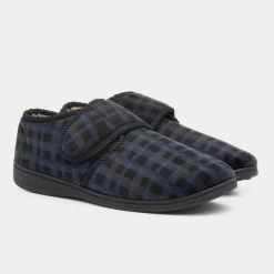 Otto Mens Navy Full Slipper*The Slipper Company Discount