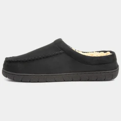 Owen Mens Black Mule*The Slipper Company Clearance