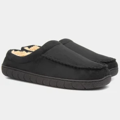 Owen Mens Black Mule*The Slipper Company Clearance