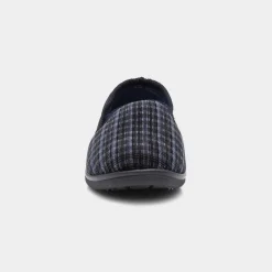Reid Mens Navy Twin Gusset*The Slipper Company Best