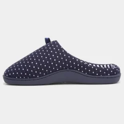 Rheba Womens Navy Mule Slipper*The Slipper Company Clearance