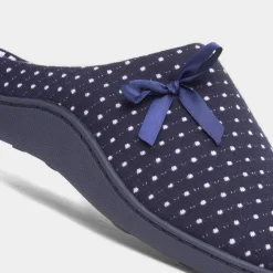 Rheba Womens Navy Mule Slipper*The Slipper Company Clearance