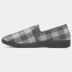 Rich Mens Grey Slipper*The Slipper Company Sale