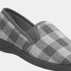 Rich Mens Grey Slipper*The Slipper Company Sale