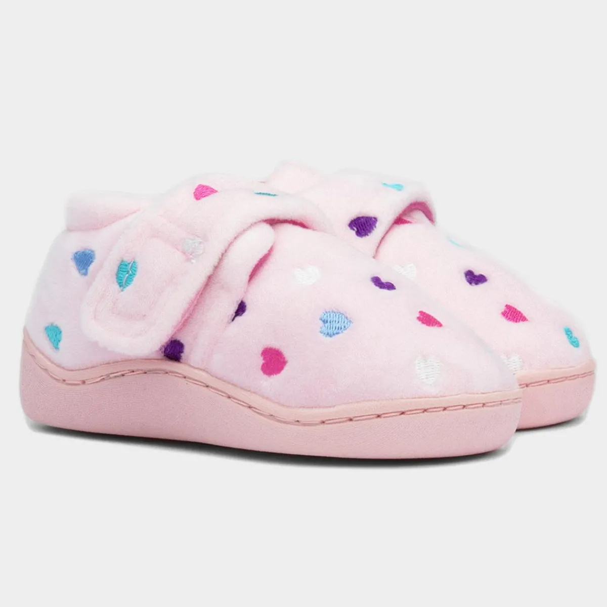 Rosa Girls Pink Hearts Full*The Slipper Company New