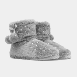 Rosalynn Womens Grey Bootie*The Slipper Company Sale
