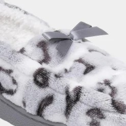 Ruth Womens Grey Moccasins*The Slipper Company New