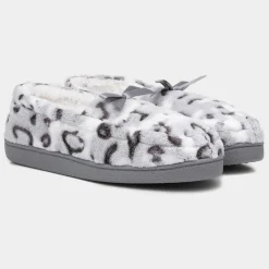 Ruth Womens Grey Moccasins*The Slipper Company New