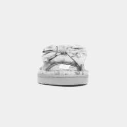 Womens Grey Open Toe Slipper*The Slipper Company Sale