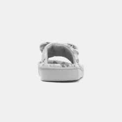 Womens Grey Open Toe Slipper*The Slipper Company Sale