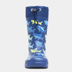 Thunder Boys Blue Rubber Shark Welly*shoezone Sale