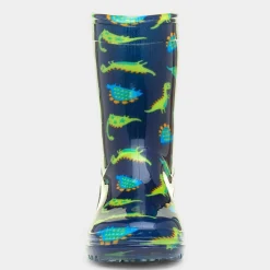 Tornado Boys Dinosaur Navy & Green Welly*shoezone Online