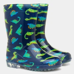 Tornado Boys Dinosaur Navy & Green Welly*shoezone Online