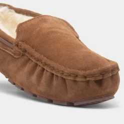 Mens Moccasin Suede Slipper*Totes Hot