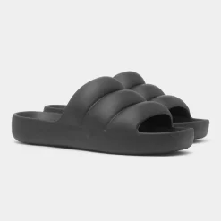 Solbounce Womens Black Puffy EVA Slider*Totes Best