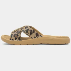 Solbounce Womens Multi Leopard EVA Slider*Totes Discount
