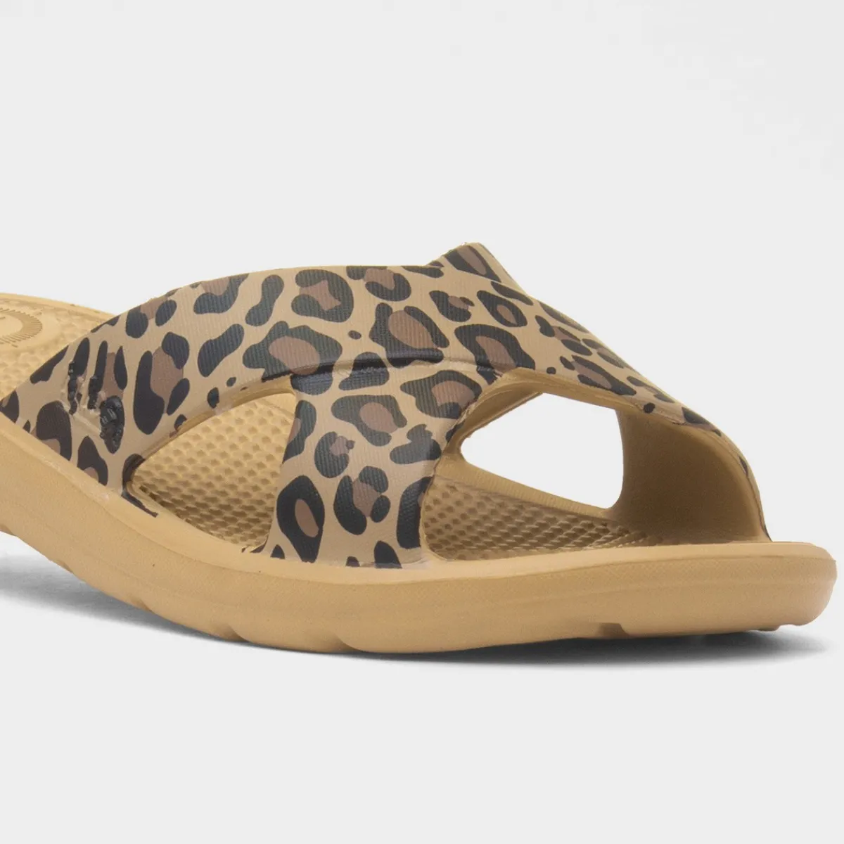 Solbounce Womens Multi Leopard EVA Slider*Totes Discount