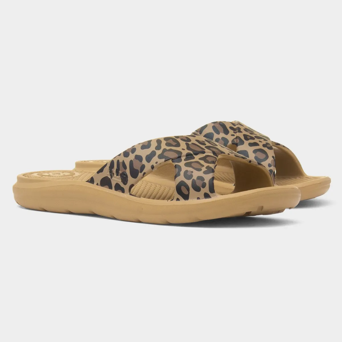 Solbounce Womens Multi Leopard EVA Slider*Totes Discount