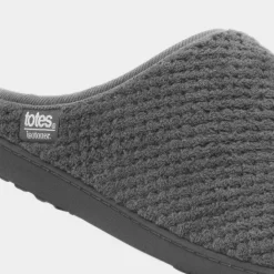 Swept Back Popcorn Mens Mule Slipper*Totes Discount