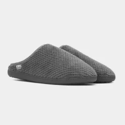 Swept Back Popcorn Mens Mule Slipper*Totes Discount