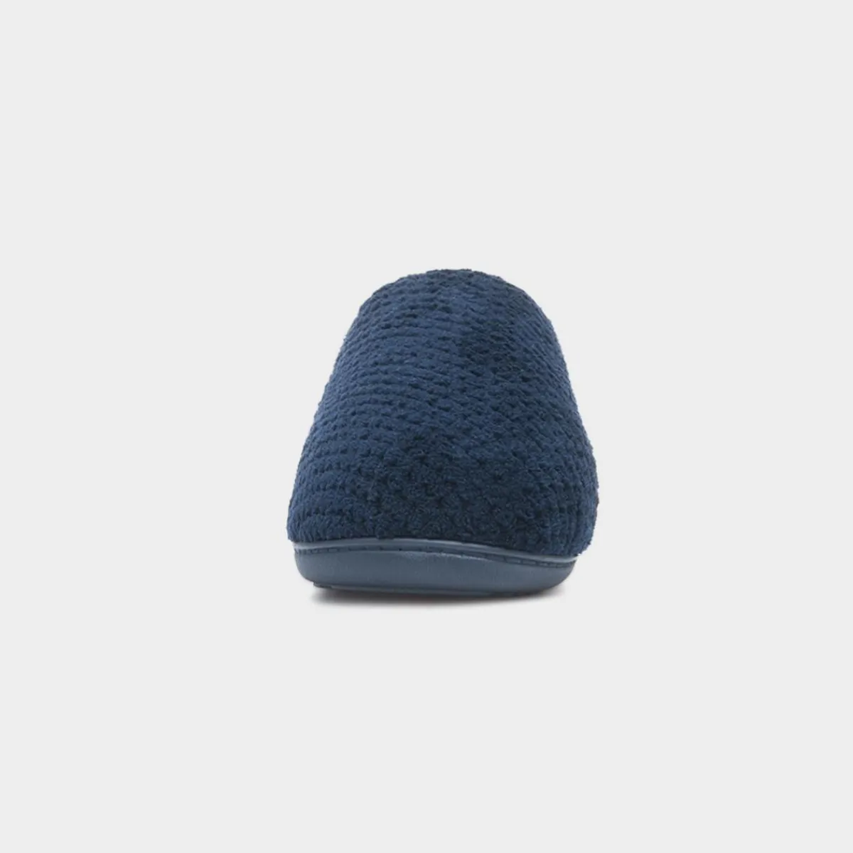 Swept Back Popcorn Mens Navy Mule Slipper*Totes New