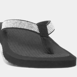 Womens Beaded Toe Post Sandal*Totes Hot