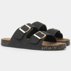 Womens Double Buckle Sandal*Totes Hot