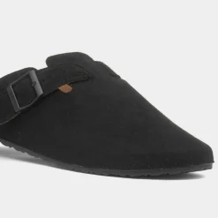 Womens Black Mule Sandal*Totes New