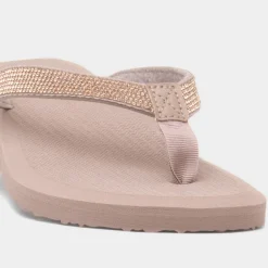 Womens Beaded Toe Post Sandal*Totes Outlet