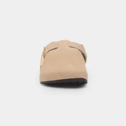 Womens Sand Suede Mule Sandal*Totes Best