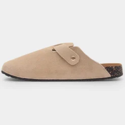 Womens Sand Suede Mule Sandal*Totes Best