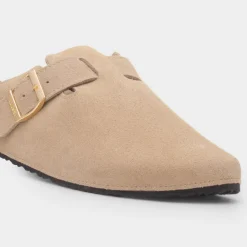 Womens Sand Suede Mule Sandal*Totes Best