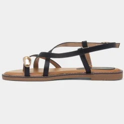 Aelia Womens Toe Post Sandal*Truffle Sale