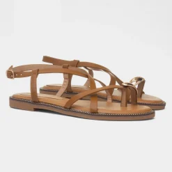 Aelia Womens Toe Post Sandal*Truffle New
