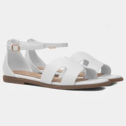 Bay Womens Buckle Sandal*Truffle Hot