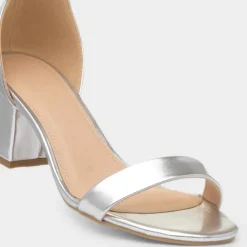 Blythe Womens Silver Heeled Sandal*Truffle Fashion