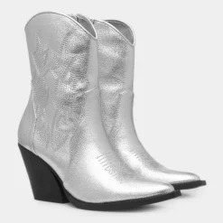 Carter Womens Silver Cowboy Boot*Truffle Sale