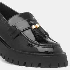 Cherie Womens Black Patent Chunky Loafer*Truffle New