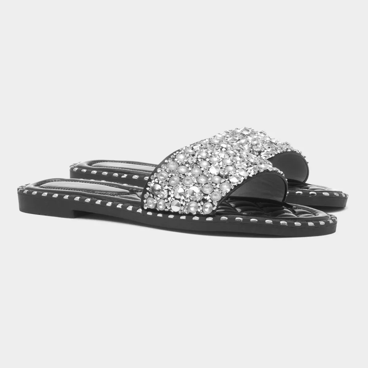 Gia Womens Flat Mule Sandal*Truffle Fashion