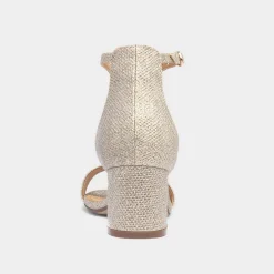 Halla Womens Shimmer Heeled Sandal*Truffle Best