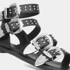Jolene Womens Buckle Sandal*Truffle Clearance