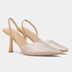 Lillia Womens Silver Diamante Heel*Truffle Discount